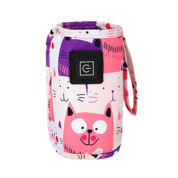 Reseflaskvärmare P3618 rosa