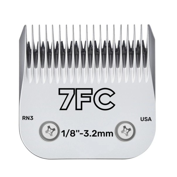 Reserveklipperhoveder til Andis, Oster, Wahl, Heiniger og Conair klippere. Professionelt klipperhoved i stål til dyreklippere. 3,2 mm. Model 7FC. 1