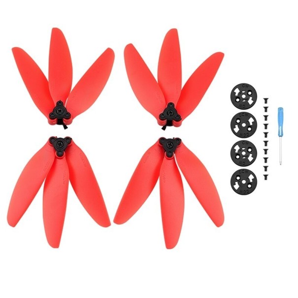 Reservepropel til DJI Mavic Mini / Mini 2 drone 4 stk. rød