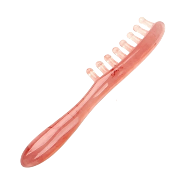 Resin Massage Comb for Relaxing the Scalp, 10 Teeth for Effective Massage and Improved Blood Circulation 1