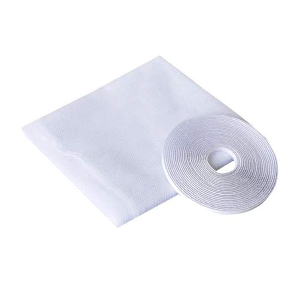 Rete per finestra contro gli insetti con velcro 1,3 x 1,5 m Rete autoadesiva per finestra Rete per finestre contro le zanzare bianco