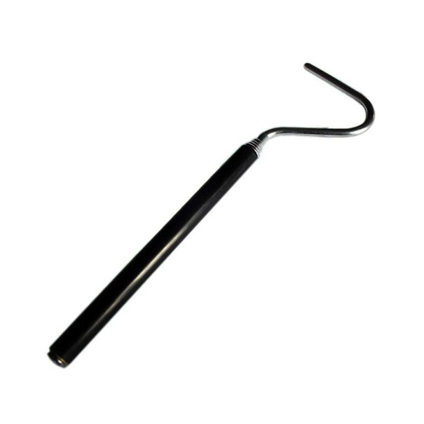 Retractable Hook for Handling Snakes black
