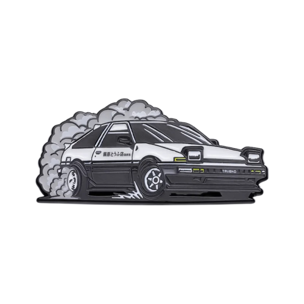 Retro drift autós kitűző kb. 1,5 x 4,1 cm, bross dzsekihez, hátizsákhoz, stílusos kiegészítő autós motívummal 1
