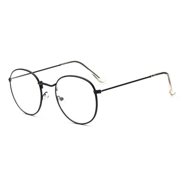 Retro owalne okulary czarny