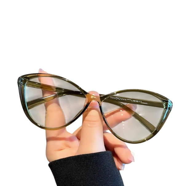 Retro Plastic Glasses Against Blue Light Stylish Unisex Frames Eye Protection When Working at a Computer Reading Mobile Devices green