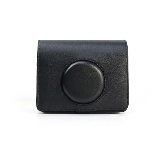 Retro puzdro na fotoaparát Fujifilm Instax Mini EVO 10,5 x 5,3 cm Kožený obal s popruhom Ochranné puzdro čierna