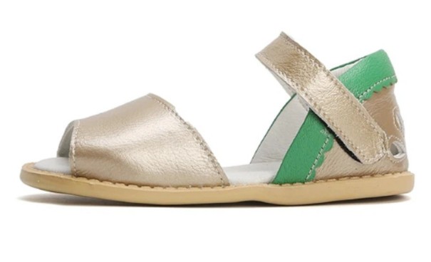 Retro-Sandalen für Mädchen golden 31