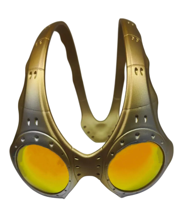Retro sportovní brýle UV400 PC čočky TR+Metal rám Zlaté obroučky Nepravidelný zrcadlový design Unisex 2