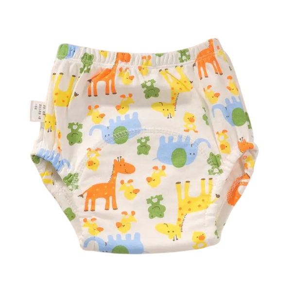 Reusable Cloth Training Pants for Newborns up to 11 kg Reusable Nappies Children's Underwear with Animal Print Washable 1