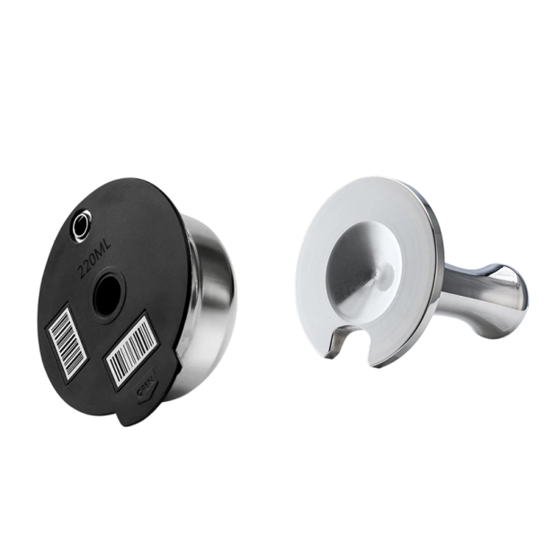 Reusable Coffee Capsule 220 ml with Tamper Compatible with Tassimo Coffee Machines Eco-Friendly Alternative to Disposable Capsules 1