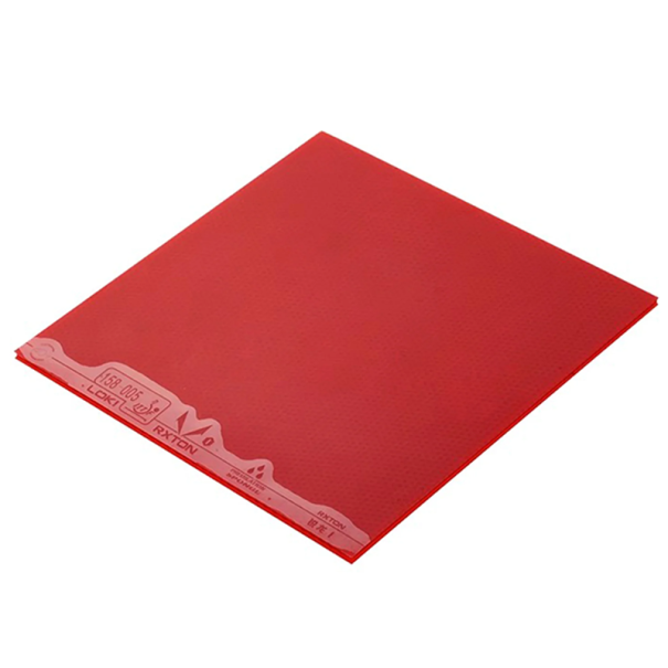 Revestimento para raquete de pingue-pongue Esponja de alta densidade Camada de borracha aderente Dureza 39° Acessórios de ténis de mesa vermelho