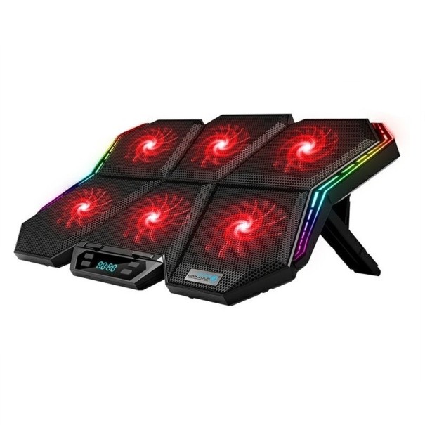 RGB Backlit Laptop Cooling Pad with Display 1