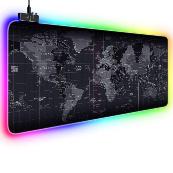 RGB-bagbelyst mus og tastaturmåtte C1169 30 cm x 80 cm