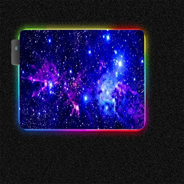 RGB-baggrundsbelyst musemåtte nattehimmel 1