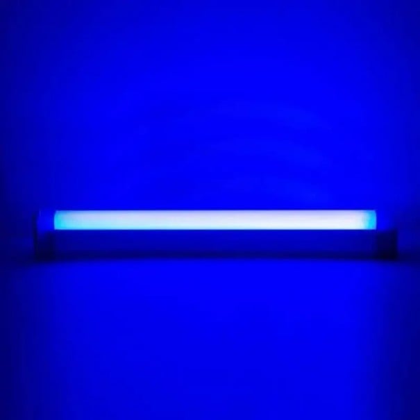 RGB LED svetelná trubica 32 cm nabíjacie farebné ambientné osvetlenie pre interiér, dekoráciu izby, stôl aj polici modrá