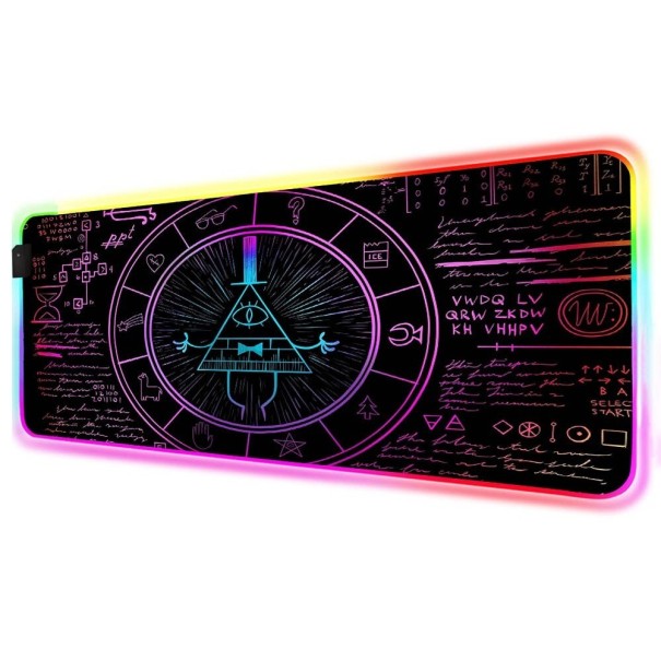 RGB podsvícená podložka pod myš a klávesnici K2381 35 cm x 60 cm