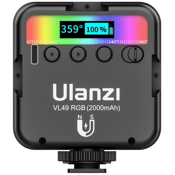 RGB-värivalo kamerassa musta