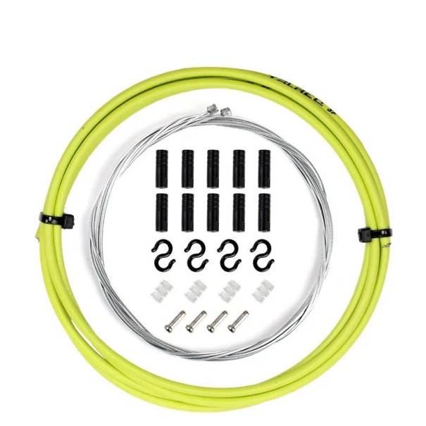 RGO MTB brzdová kabelová trubka, 5mm, univerzálna pre MTB a cestné bicykle, s krytkou kábla, 1ks zelená