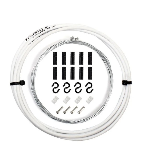 RGO MTB remkabelbuis, 5mm, universeel voor MTB en racefietsen, met kabelbescherming, 1 stuk wit