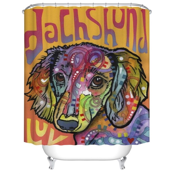 Rideau de douche avec chien L 5