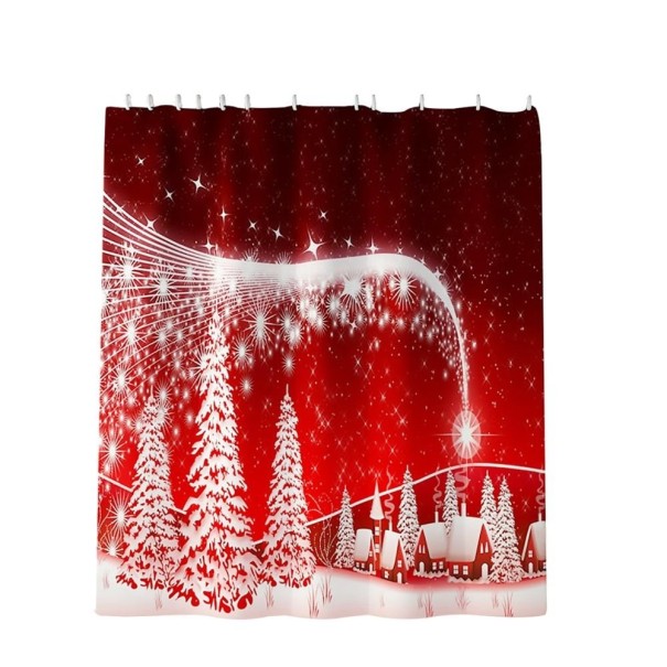 Rideau de douche de Noël 1