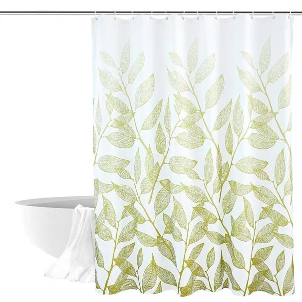 Rideau de douche motif feuilles S