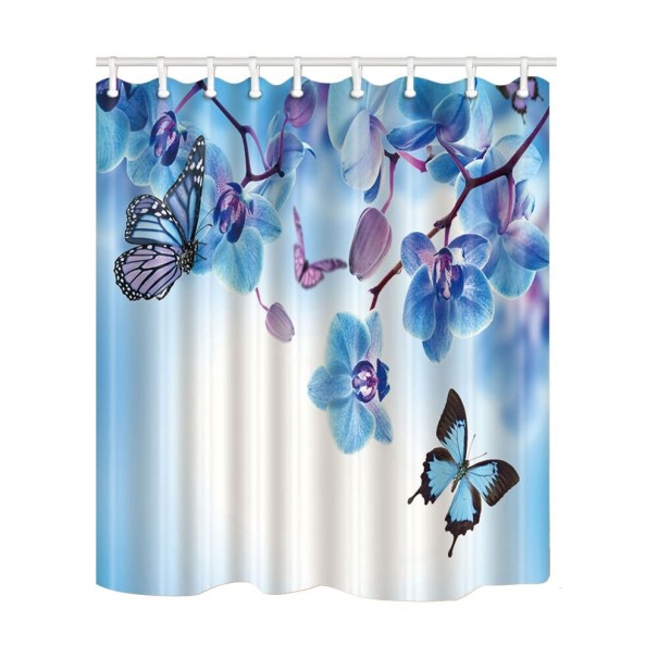 Rideau de douche motif papillons S 6