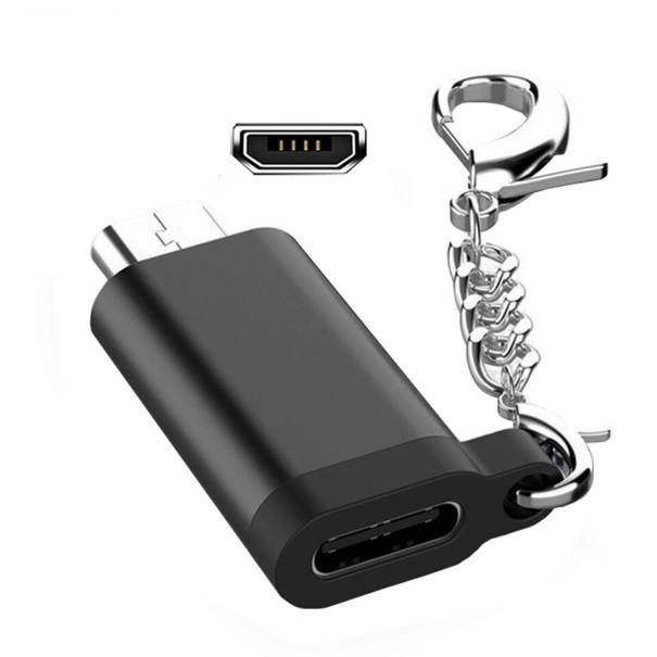 Riduttore da Micro USB a USB-C K123 nero