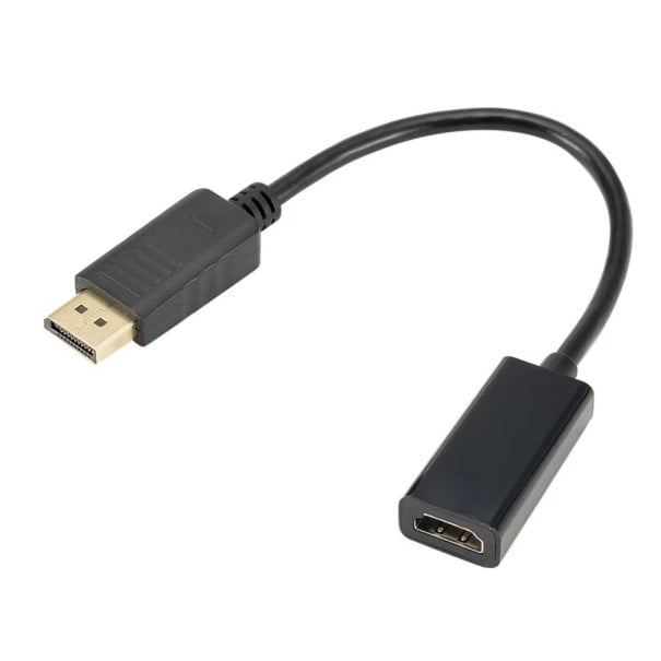 Riduttore DisplayPort a HDMI 1080p 25 cm Adattatore DP a HDMI Cavo Collegamento Notebook PC Monitor TV Plug & Play Trasferimento di immagine di alta 1