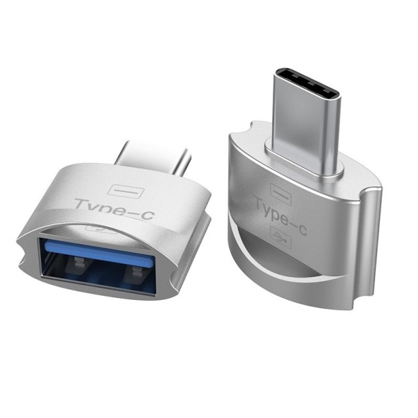 Riduttore USB-C a USB 2.0 K10 argento