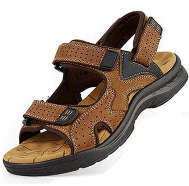 Riemchensandalen für Herren braun 38