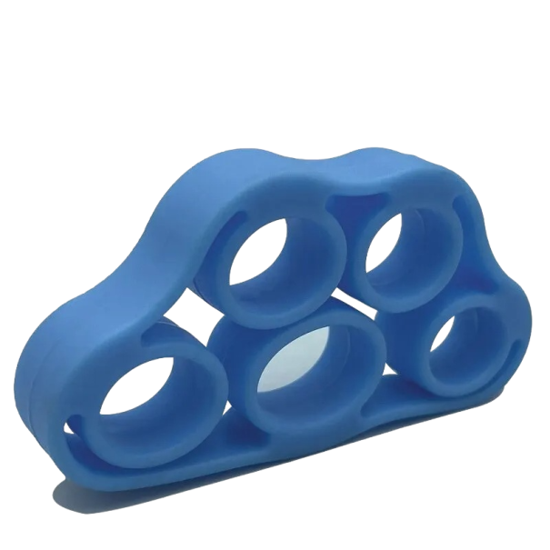 Rinforzatore per dita in silicone blu Strumento per il potenziamento delle dita Resistenza 3 Kg blu
