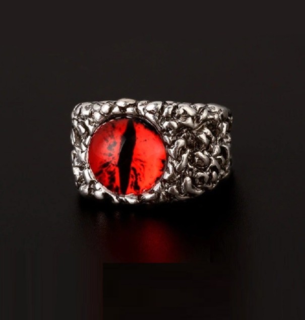 Ring med øje D2599 rød
