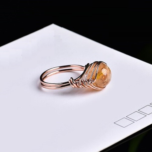 Ring met natuurlijk kristal 4