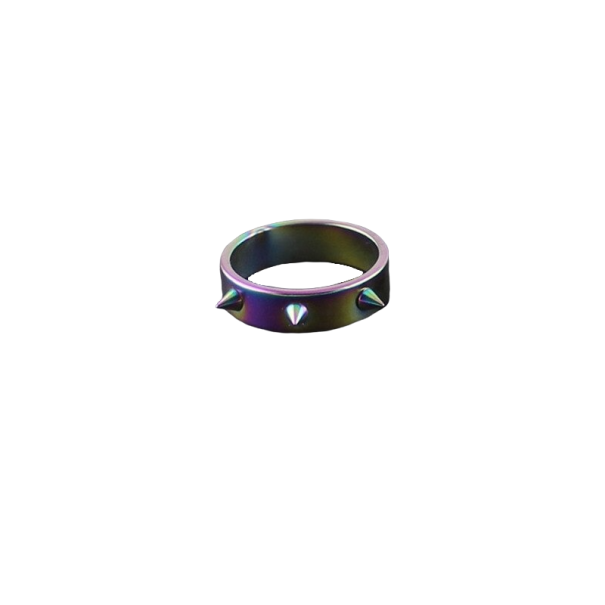 Ring met spikes voor zelfverdediging multicolor