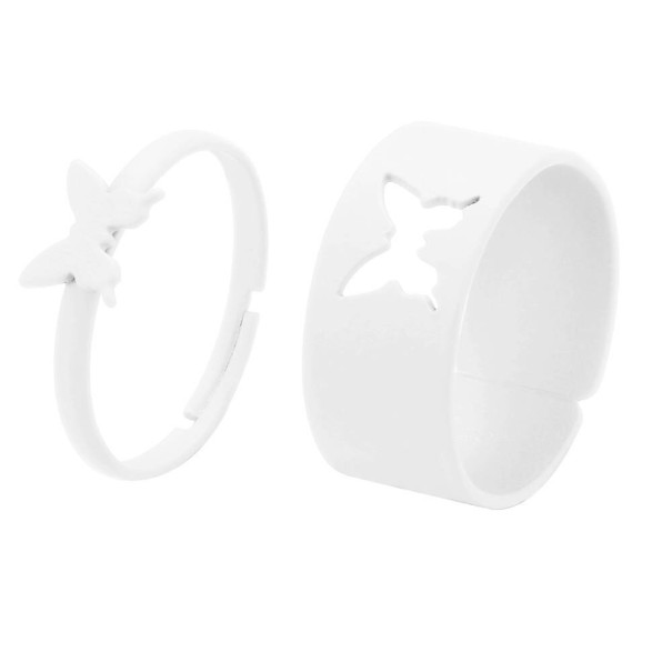 Ringe 2 stk. hvid 1