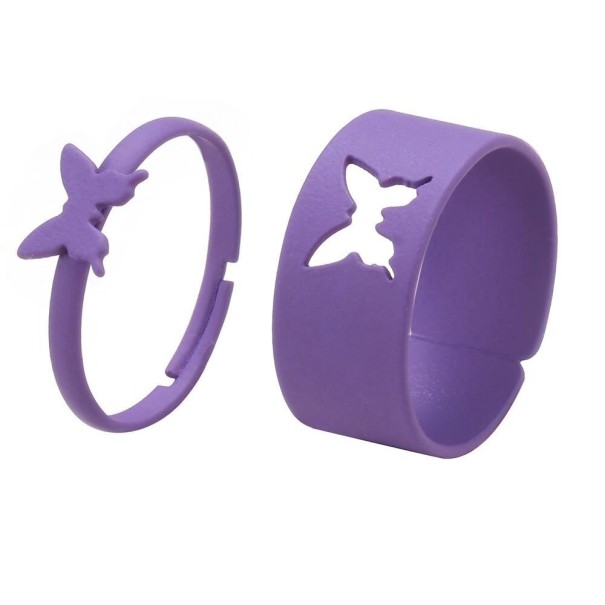 Ringe 2 stk. lilla 1