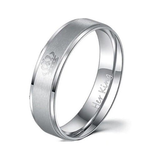 Ringen voor koppels Koning en Koningin J1580 zilver 10 Heren