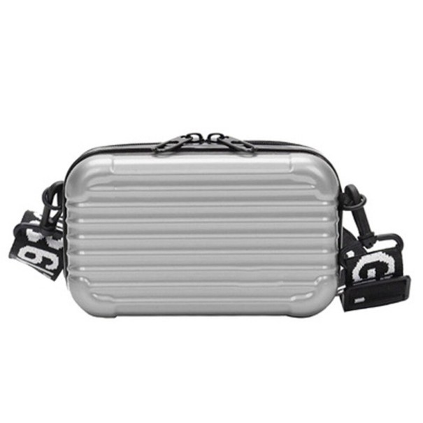 Riñonera mujer T858 plateado