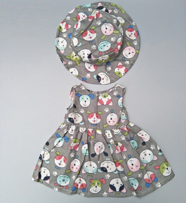 Robe avec chapeau pour poupée 5