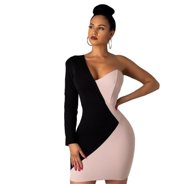 Robe bandage asymétrique M