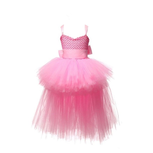 Robe de bal pour fille N96 rose 2