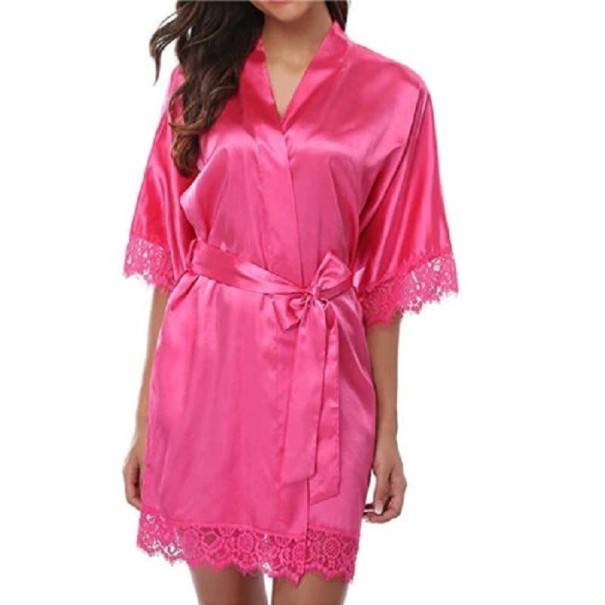 Robe de chambre pour femme rose foncé