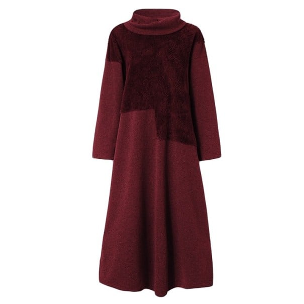 Robe en sweat à capuche pour femmes B41 bordeaux M