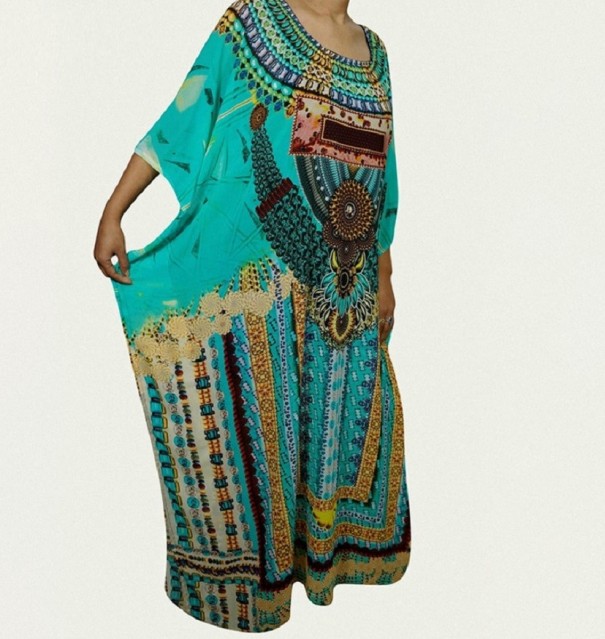 Robe ethnique longue A2 1