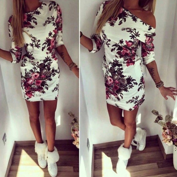 Robe femme à une épaule XL 3