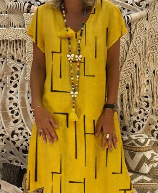 Robe Femme Jade jaune XL