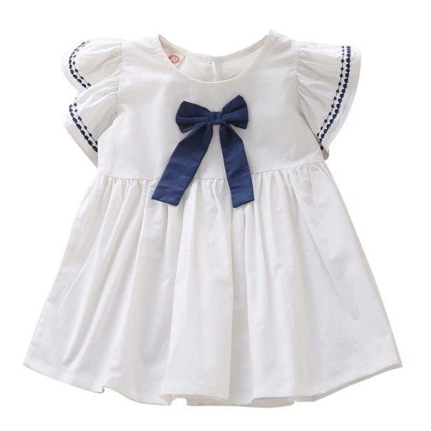 Robe fille N221 blanc 4