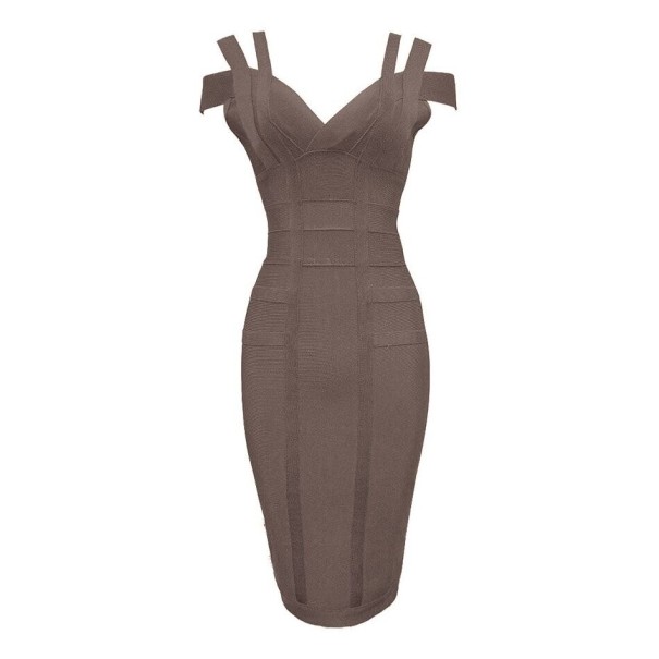 Robe fourreau Mariah gris L