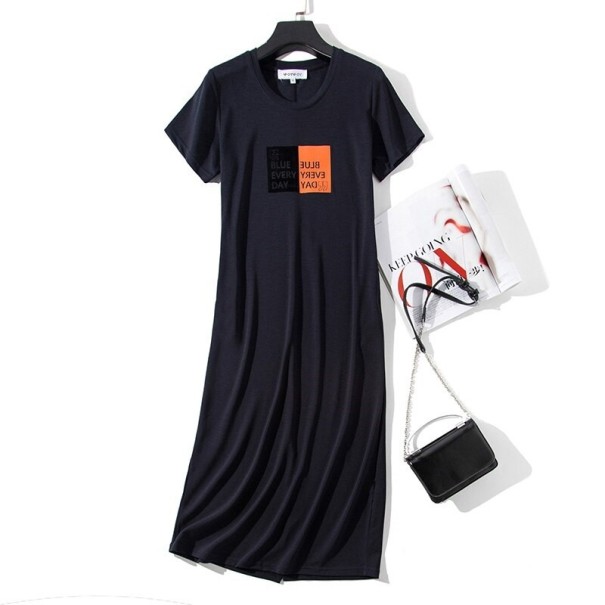 Robe longue Vanessa bleu foncé S